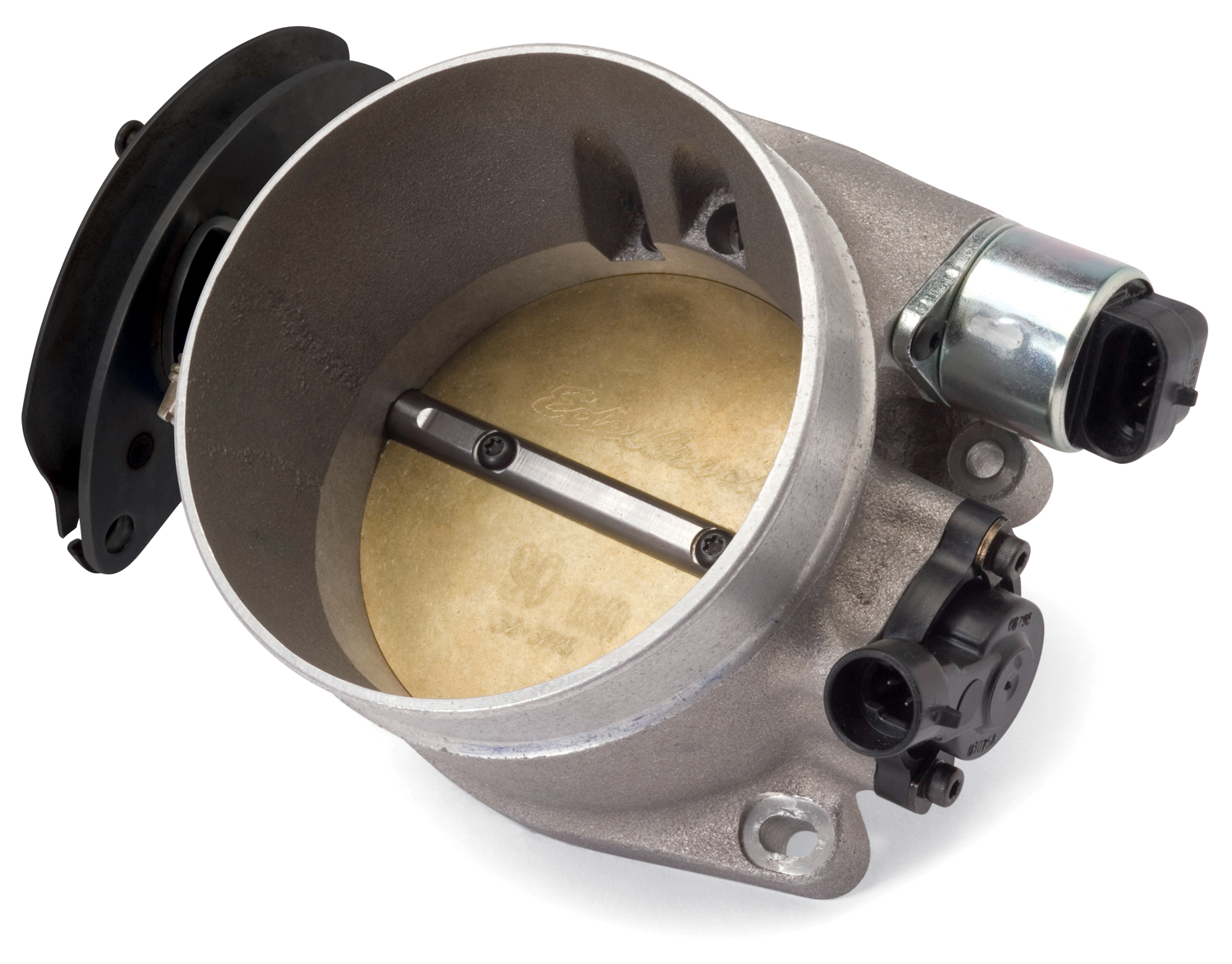 Edelbrock Throttle body, Victor Series 90mm for competition EFI, as-cast finish, Part# 3869