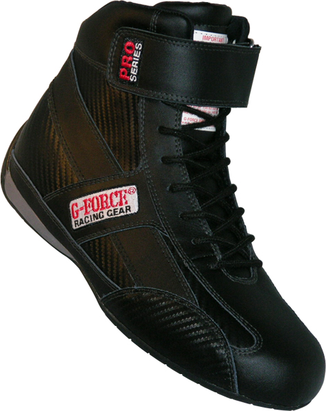 G-Force Racing Gear Racing Shoes GF236 PRO SERIES SHOE SFI 3.3/5 11 BLACK, Size 11, Color Black