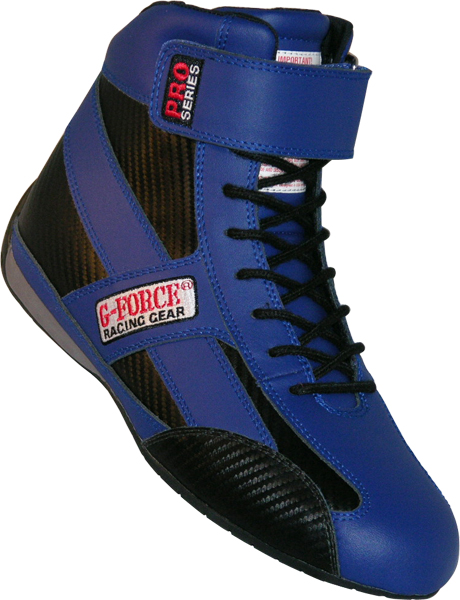 G-Force Racing Gear Racing Shoes GF236 PRO SERIES SHOE SFI 3.3/5 9.5 BLUE, Size 9.5, Color Blue