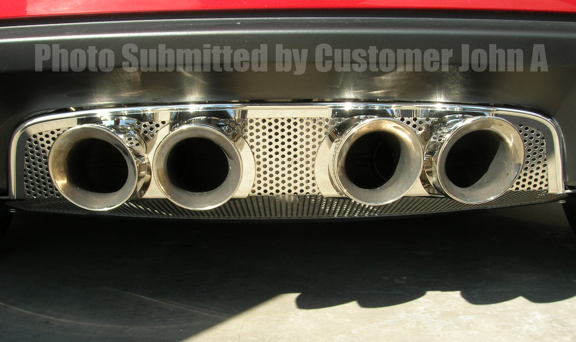 Corvette See Exhaust Type * Exhaust Filler Panel Corsa 3.5 Perforated