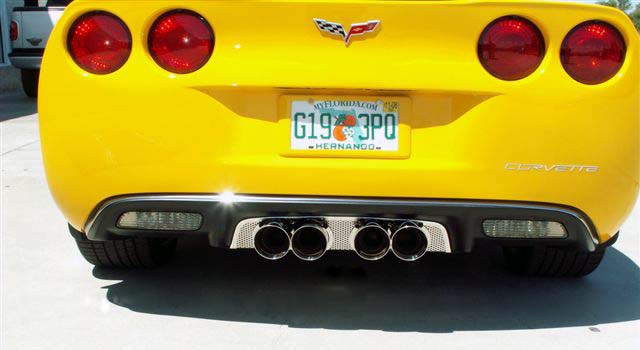 Corvette See Exhaust Type * Exhaust Filler Panel Corsa 4.0 Twin 4 Tip Perforated