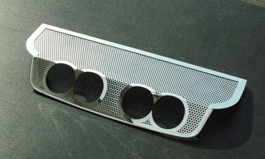 Corvette See Exhaust Type * Exhaust Filler Panel BB RTE 66 4" Round Quad Perforated