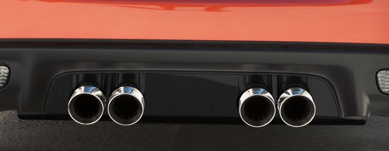2005-2013 C6 Corvette, Exhaust Filler Panel Stock Exhaust Solid Black Stealth, Stainless Steel