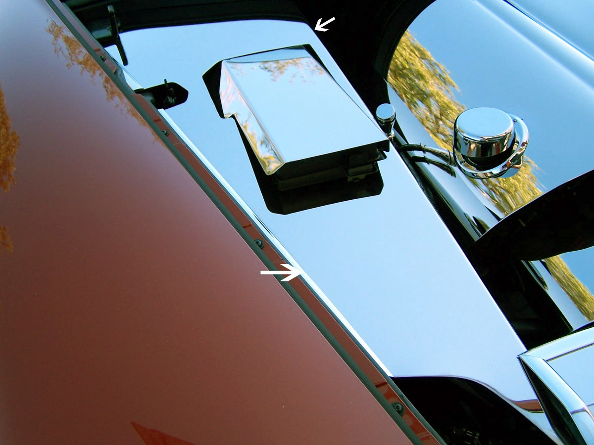 2005-2013 C6 GS/C6 Corvette, Inner Fender Covers Polished 4pc C6, Stainless Steel