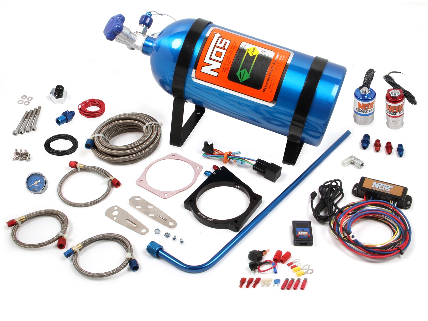 2008-2013 Chevrolet C6 Corvette Nitrous Oxide Injection System Kit LS 105MM NOS PLATE KIT FOR CABLE T-BODY