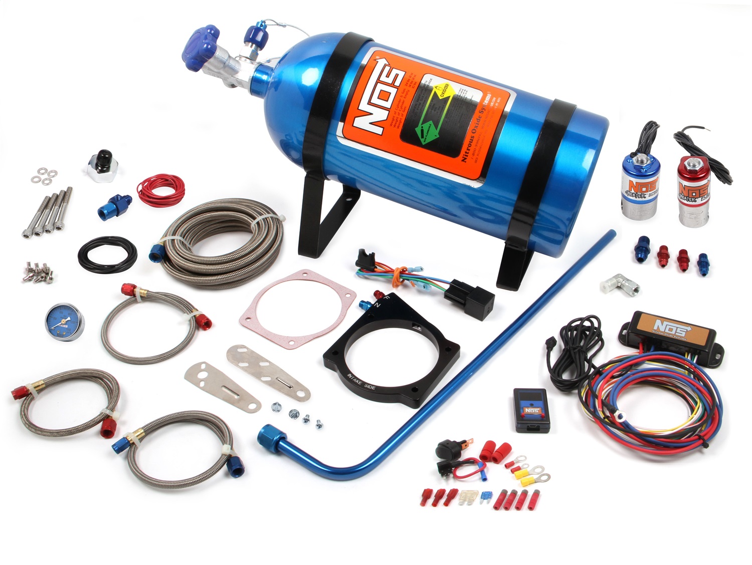 2006-2007 Cadillac CTS Nitrous Oxide Injection System Kit 90MM LS WITH 4-BOLT CABLE THROTTLE KIT