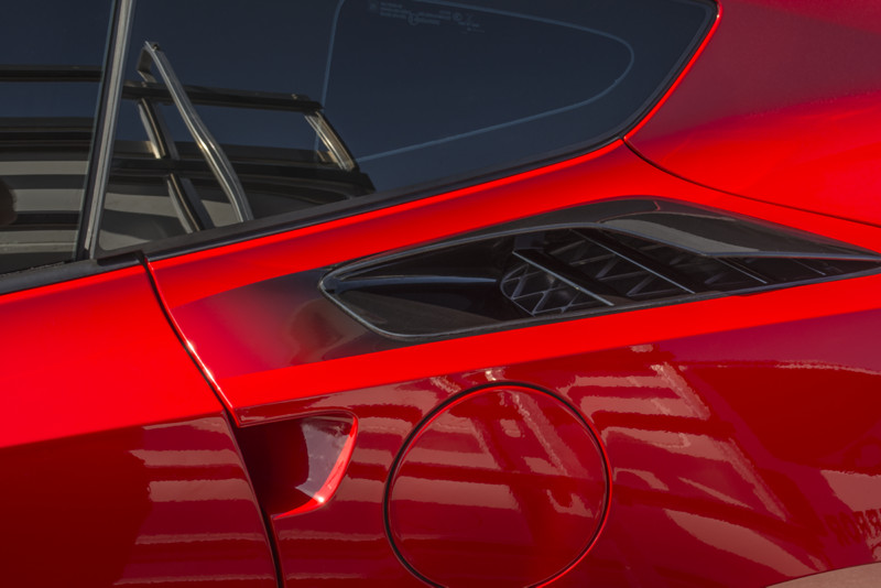 2014-2019 Chevrolet C7 Corvette, Rear Quarter Vent Sport Fade Graphic 2pc, American Car Craft Rear Quarter Vent Sport Fade Graph
