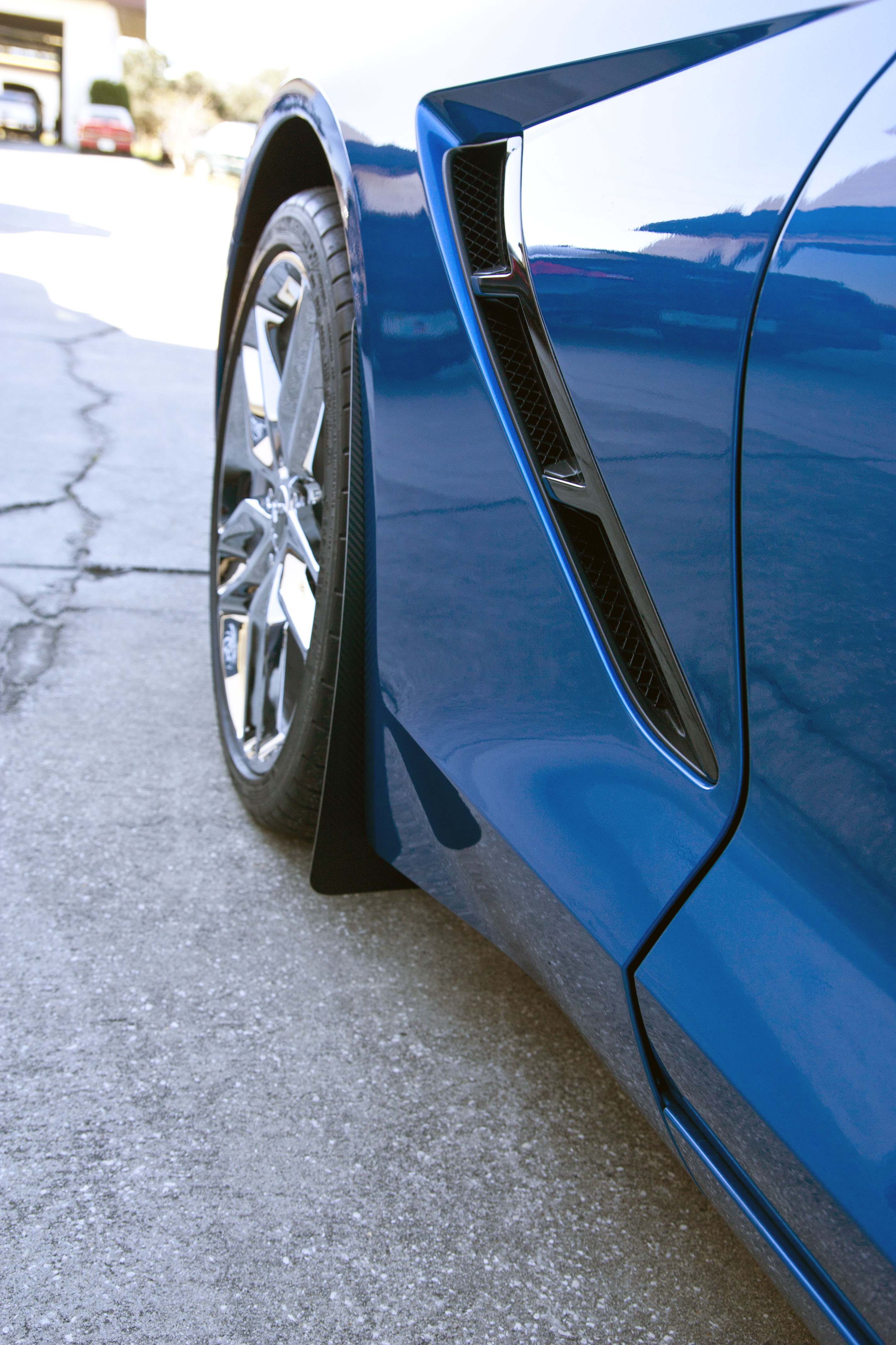 2014-2019 Chevrolet C7 Z06/GS Corvette, Mud Guards, American Car Craft Mud Guards Carbon Fiber Wrapped 4pc