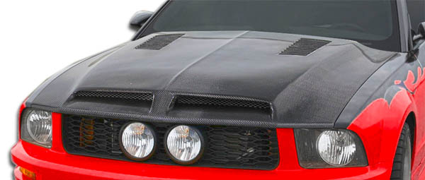 2005-2009 Ford Mustang Carbon Creations GT500 Hood - 1 Piece