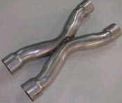 1997-2013 C5 and C6 Base Corvette Street Cut and insert X-PIPE, Cross Over Pipe