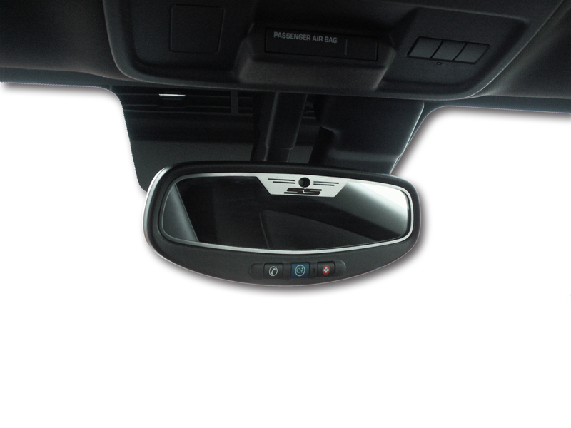 Camaro Mirror Specific Oval Mirror Trim Rear View Brushed SS Style OVAL (SPECIFY SENSOR OR NO SENSOR)