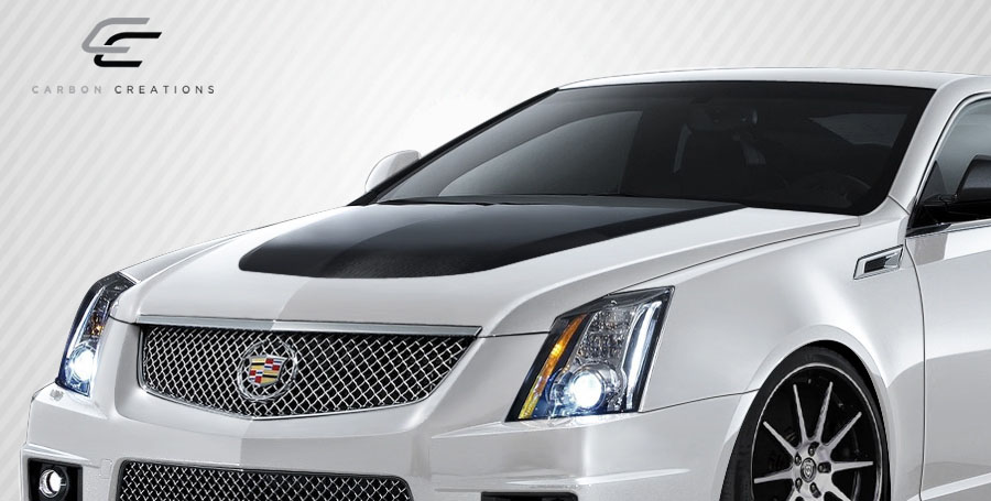 Extreme Dimensions: 2009-2014 Cadillac CTS-V Carbon Creations OEM Look Hood - 1.....