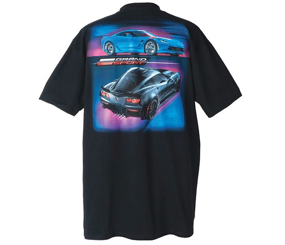 C7 Corvette Grand Sport BLACK T-SHIRT, Ringspun Cotton