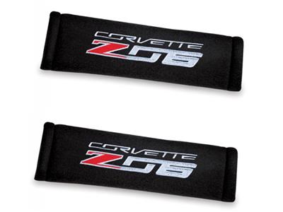 C7 Corvette Seat Belt Pad With C7 Z06 Emblem Pair