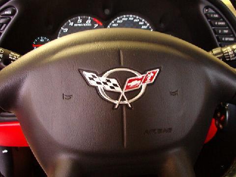 C5 1997-04 Corvette Steering Wheel Decal (Full Color Logo)