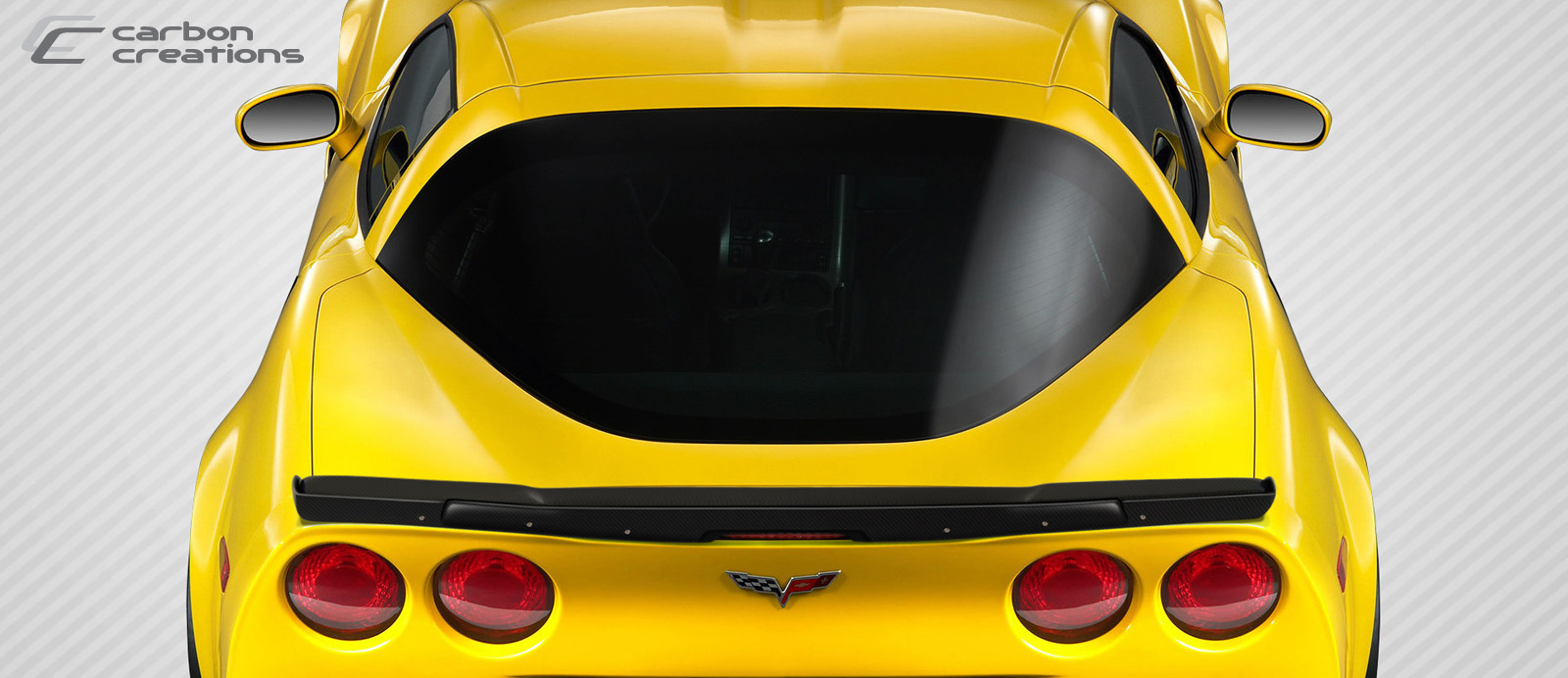 C6 Corvette Carbon Creations Z Edition Wing, Carbon Fiber Stingray Z Rear Wing Spoiler - 2 Piece