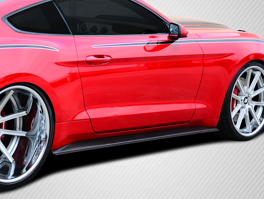 2015-2019 Ford Mustang Carbon Creations GT Concept Side Skirt Rocker Panels - 2 Piece
