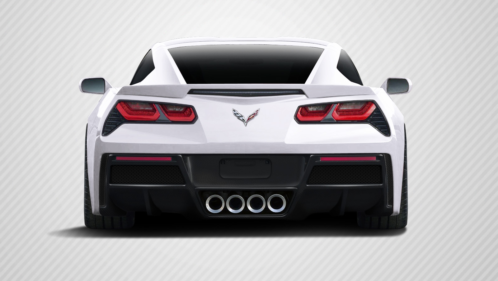 2014-2017 Chevrolet Corvette C7 Carbon Creations Gran Veloce Rear Diffuser- 1 Piece
