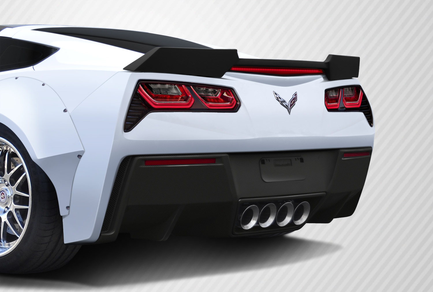 C7 Corvette Stingray Carbon Creations GT Concept Rear Diffuser - 2 Piece