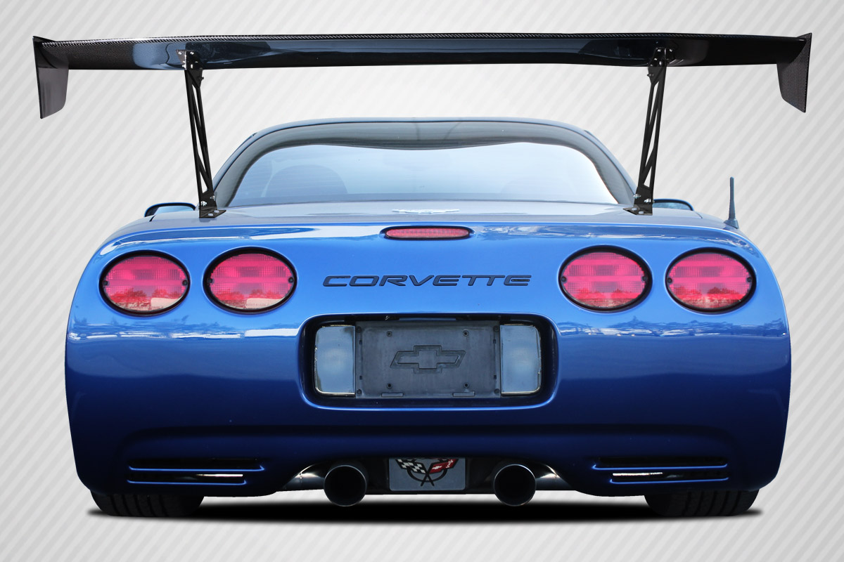 Universal 70" Carbon Creations DriTech VRX V2 Tall Wing Complete Kit - 9 Piece, C5 Corvette and Others