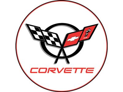 C5 Corvette White Wall / Floor Graphic - 21" Size