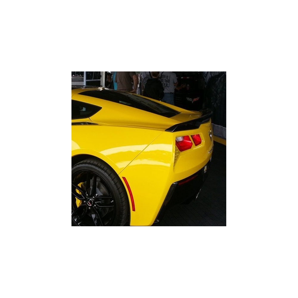 2014 C7 Corvette Stingray Taillight Bezels, Smooth Finish, 2pc kit, Custom Paint Matched