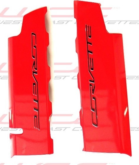 2014 C7 Corvette Stingray Painted Body Color Fuel Rail Covers, Textured Finish