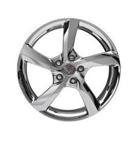 2014 C7 Stingray Wheel & Michelin Pilot Super Sport Tire Package, Chrome 5-Spoke, 19/20 inch