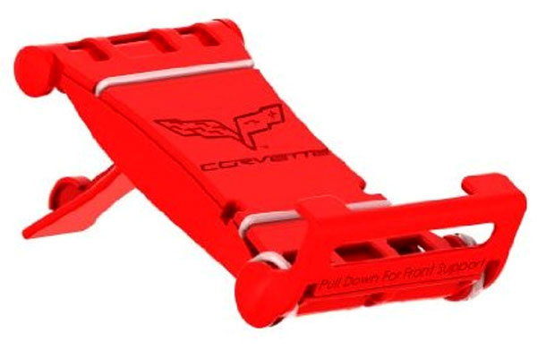 C6 Corvette Logo Red Kick Stand for iPhone,iPad,Kindle,Nook,Tablets