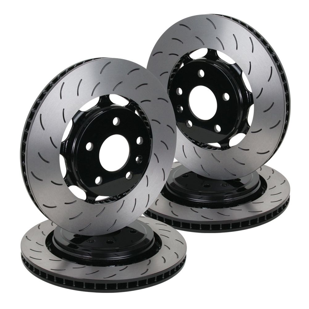 2014 C7 Corvette Z51 Powder Coated Brake Rotors : Black Set of 4 Rotors