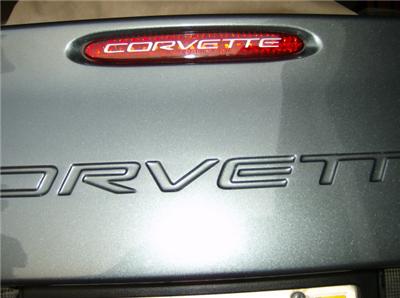 C6 2005-13 Corvette Third Brake Light Corvette Letter Set
