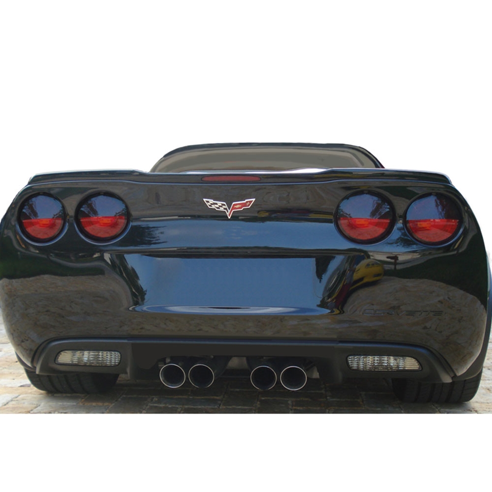 2005-2013 C6, Z06, ZR1, Grand Sport Corvette Molded Acrylic Rear Taillight Eyelid Blackout Kit