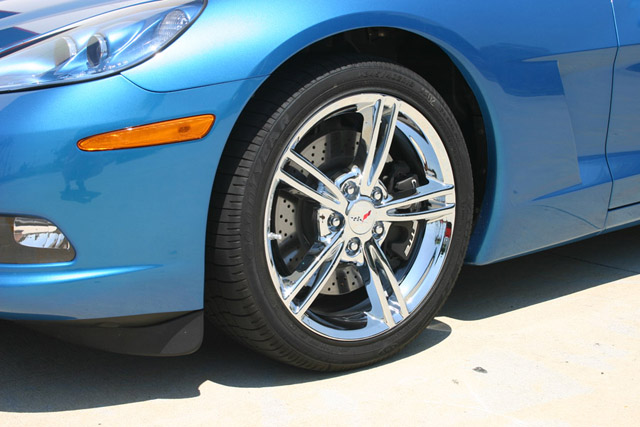 2008 Corvette Chrome Wheel Exchange, 2008 C6 Style Split Spoke 18x8.5/19x10 : 2008-2013 C6