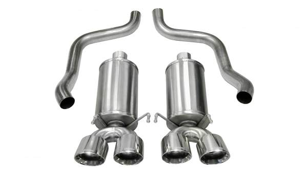 Corsa 09-13 Chevrolet Corvette C6 6.2L Polished Xtreme Axle-Back Exhaust w/4.5in Tips