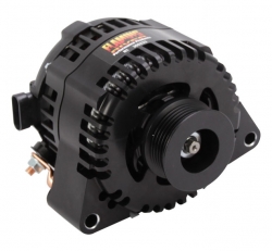 C5 / C6 Corvette Alternator, 240 Amp Billet HD Amp Alternator 1997-2013 Corvettes, Black Anodized