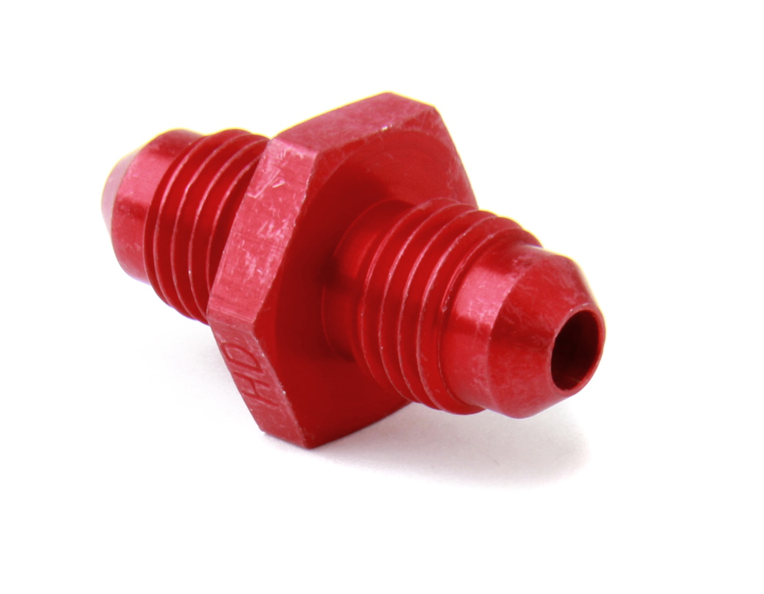 Fuel Hose Fitting, NOS Fittings NOS, 4AN-4AN FLARE UNION-RED