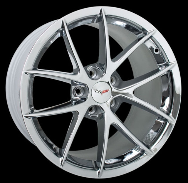 2009 C6 Z06 Corvette Chrome Wheel Exchange, 18x9.5/19x12 : 2009-2013 Z06