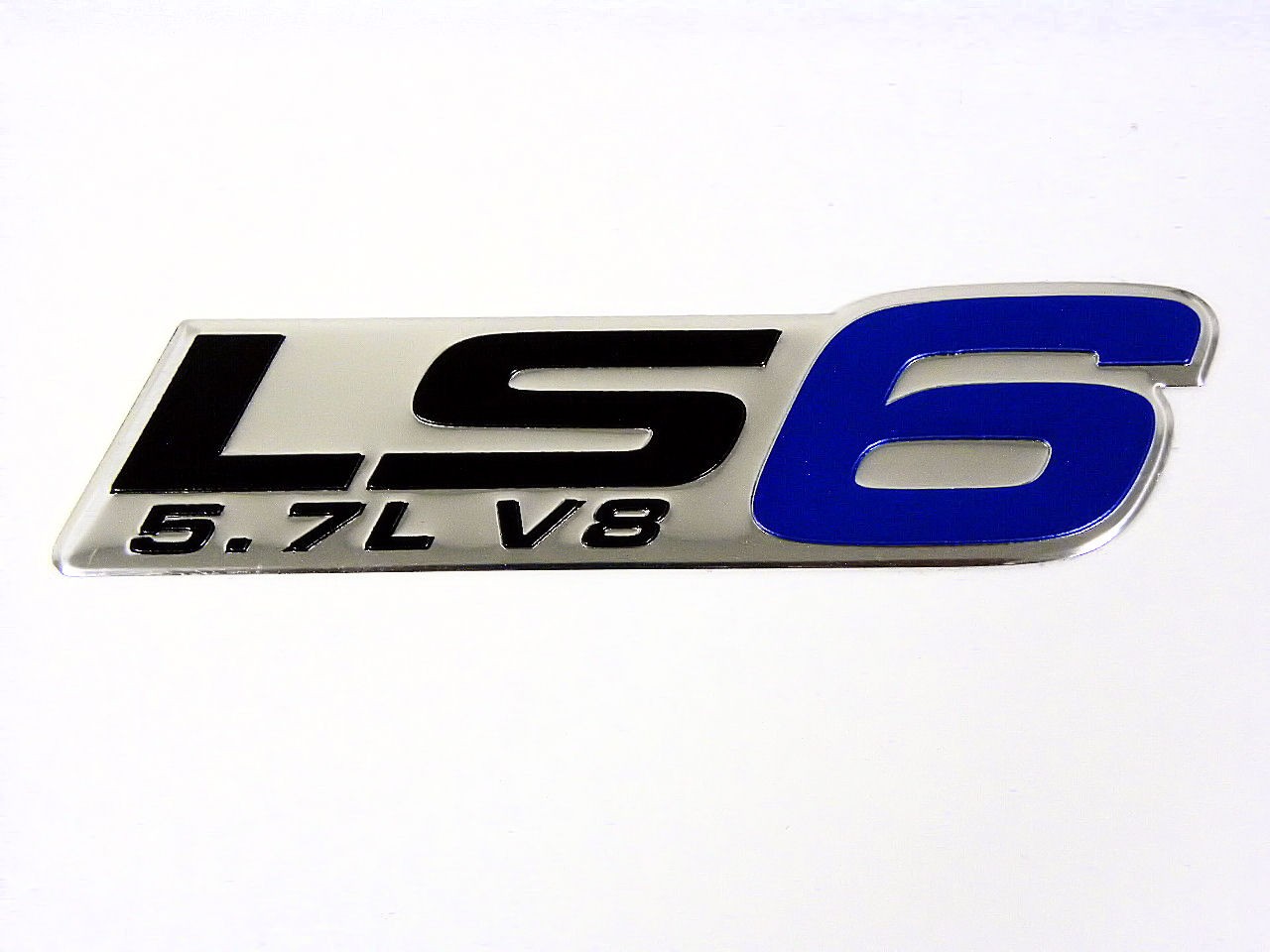 Billet Aluminum ZR1 Corvette Style LS6 5.7L V8 Emblem Plate Fender Badge