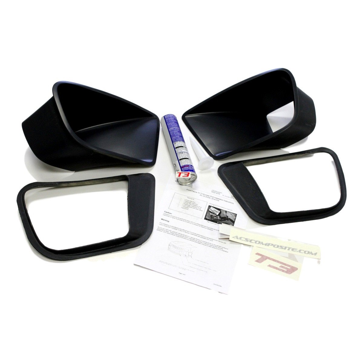 ACS 2010-2013 Camaro T3/S Front Bumper Ports (For Camaro SS Only, V8)