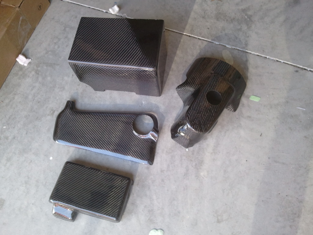 C6 Corvette Carbon Fiber Engine Dress Up Kit, 4 Piece