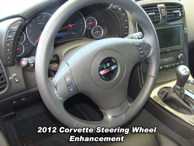 C6 Corvette, 2012 Corvette Steering Wheel, Automatic Trans