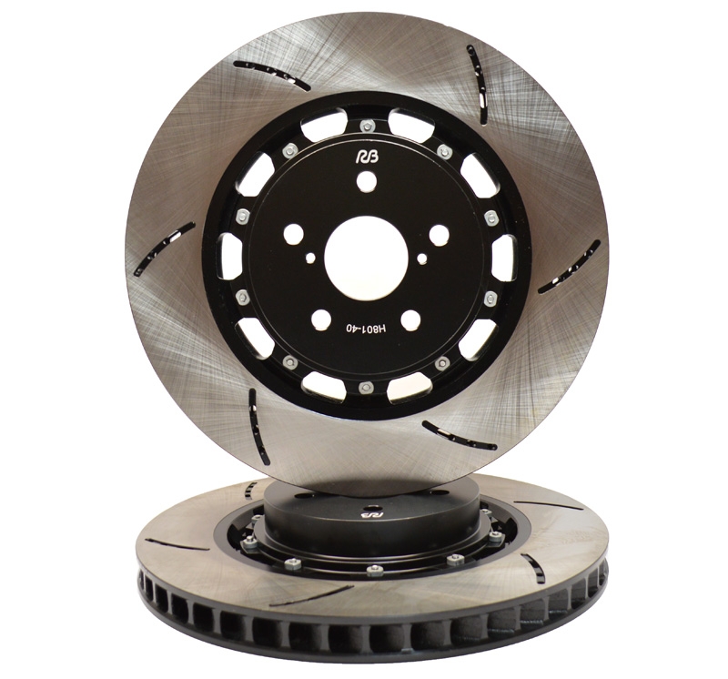 Racing Brake C6 Corvette Z51 Front Slotted, Two-Piece Rotor Pair
