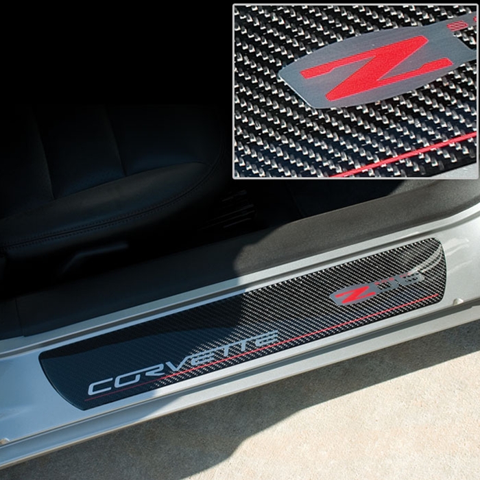 C6 Z06 Corvette Carbon Fiber Sill Plates