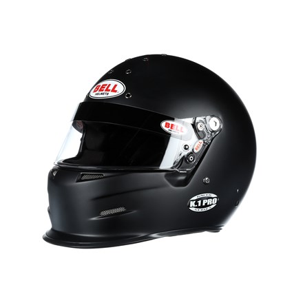 BELL Helmet, Racer Series, K-1 Pro, Snell SA2015, Head and Neck Support Ready, Matte BLACK