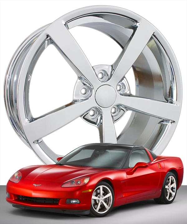 C6 Corvette 2009 Solid Spoke Reproduction Wheels