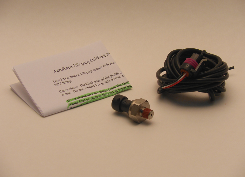 Aeroforce 150 psi Oil Pressure Sensor Kit includes Connector/Pigtail