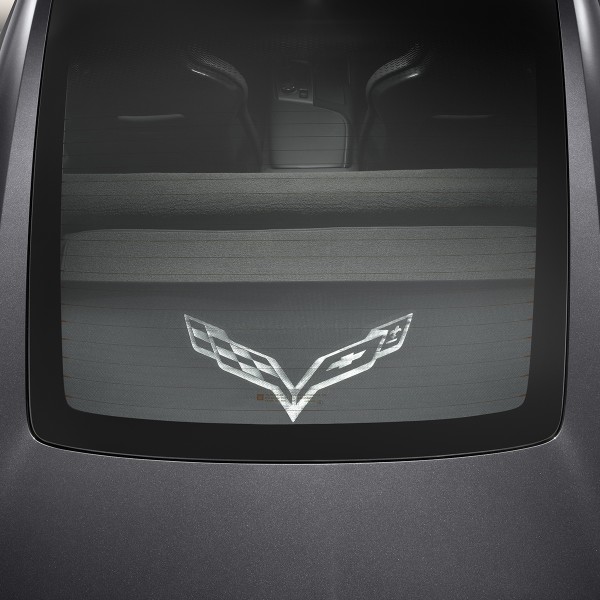 2014+ Corvette Stingray GM OEM Cargo Security Shade, Upper, Logo