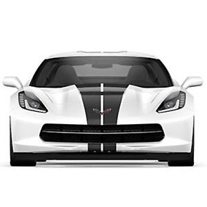 C7 Corvette Hood GM OEM Full Length Racing Stripe Package, Single Color, Carbon Flash