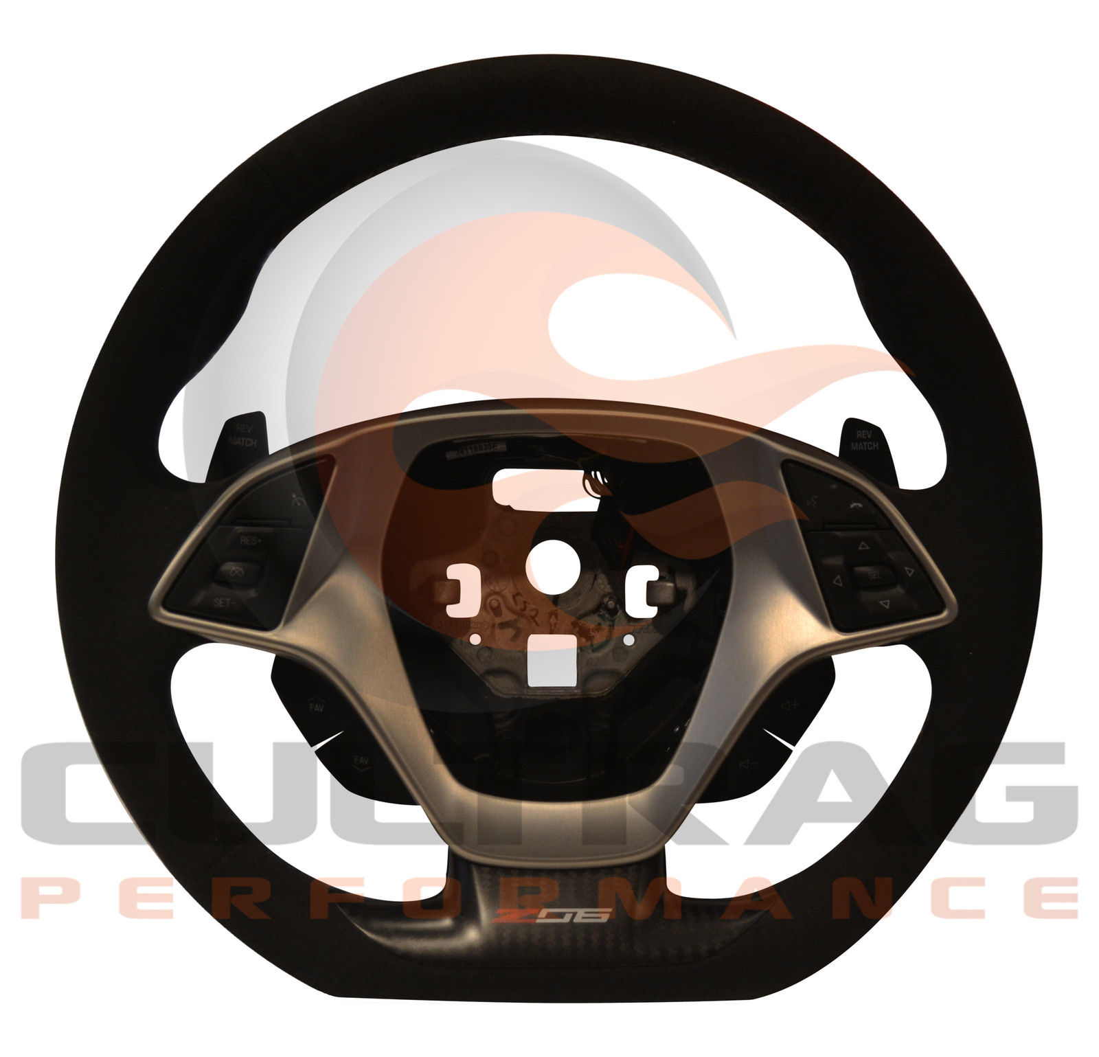 2015 2016 C7 Corvette Z06 Steering Wheel Manual Black Leather Black Stitching