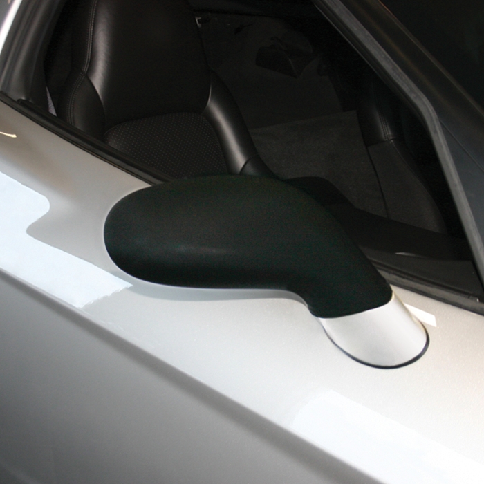 Corvette Nylon Mesh Mirror Masks - Black, Fits all C6 Corvettes